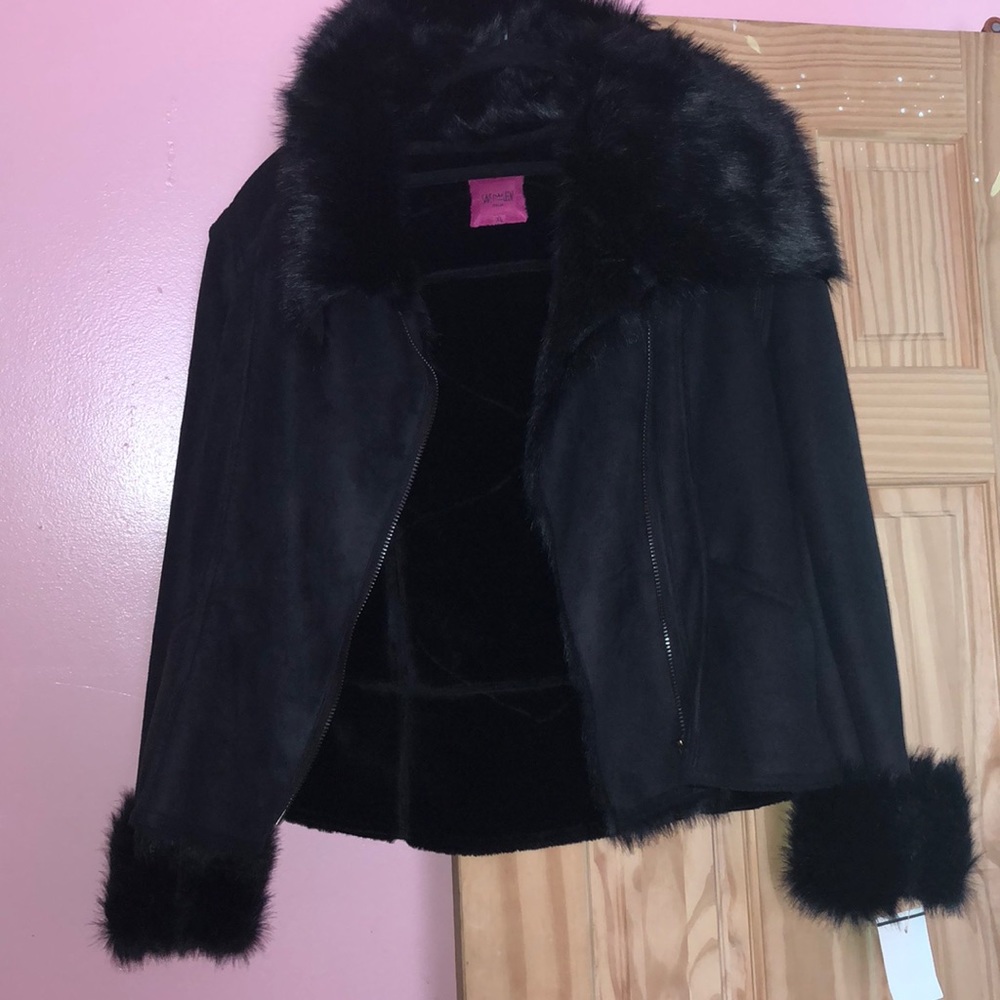 Sherling with faux fur